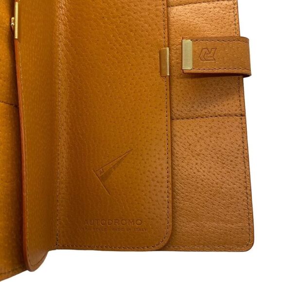 Autodromo Collector Car Key Folio Organizer Cognac Pig Leather Handmade Italy - Picture 7 of 11